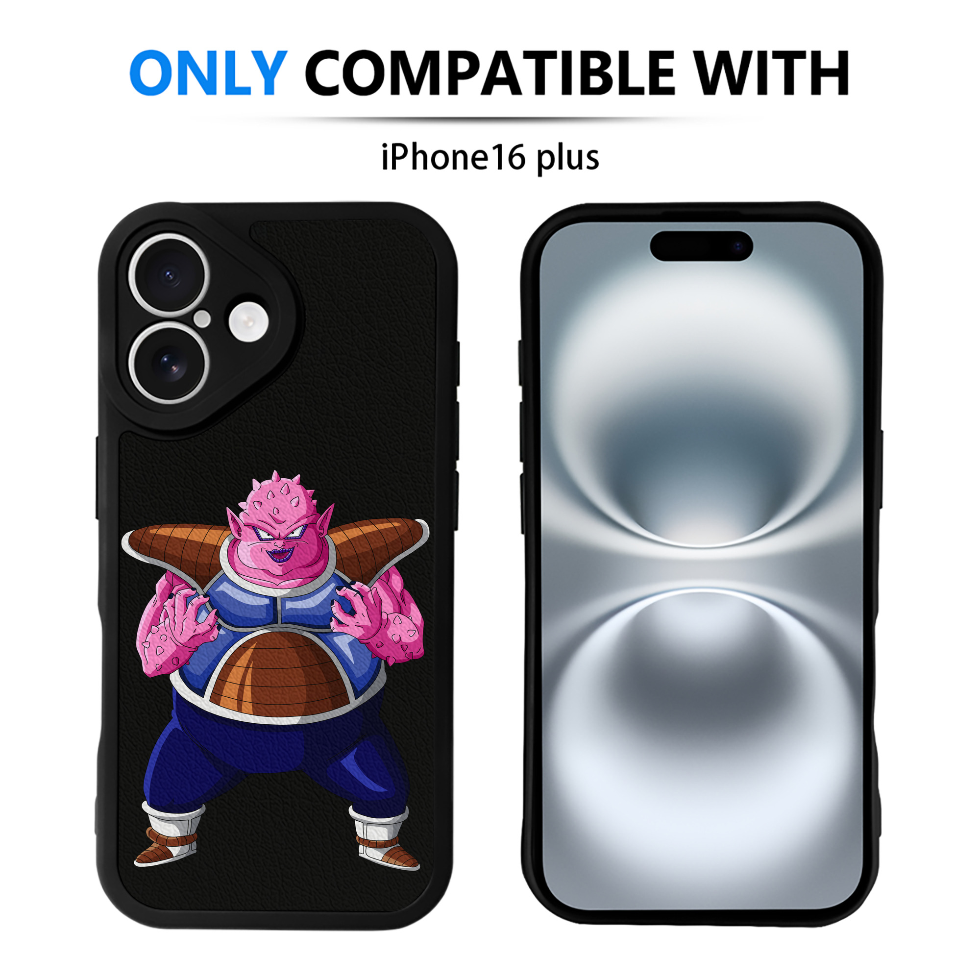 （画像用） ドラゴンボール DRAGON BALL 【iPhone 16シリーズ対応】シリコンスマホケース（レザー調） 材質：シリコン